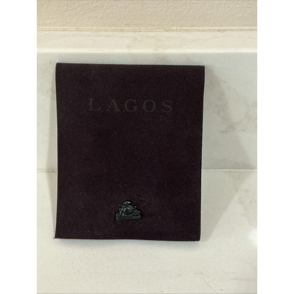 Lagos Jewelry  Suede Pouch Eggplant Purple 3.5"x4.5"